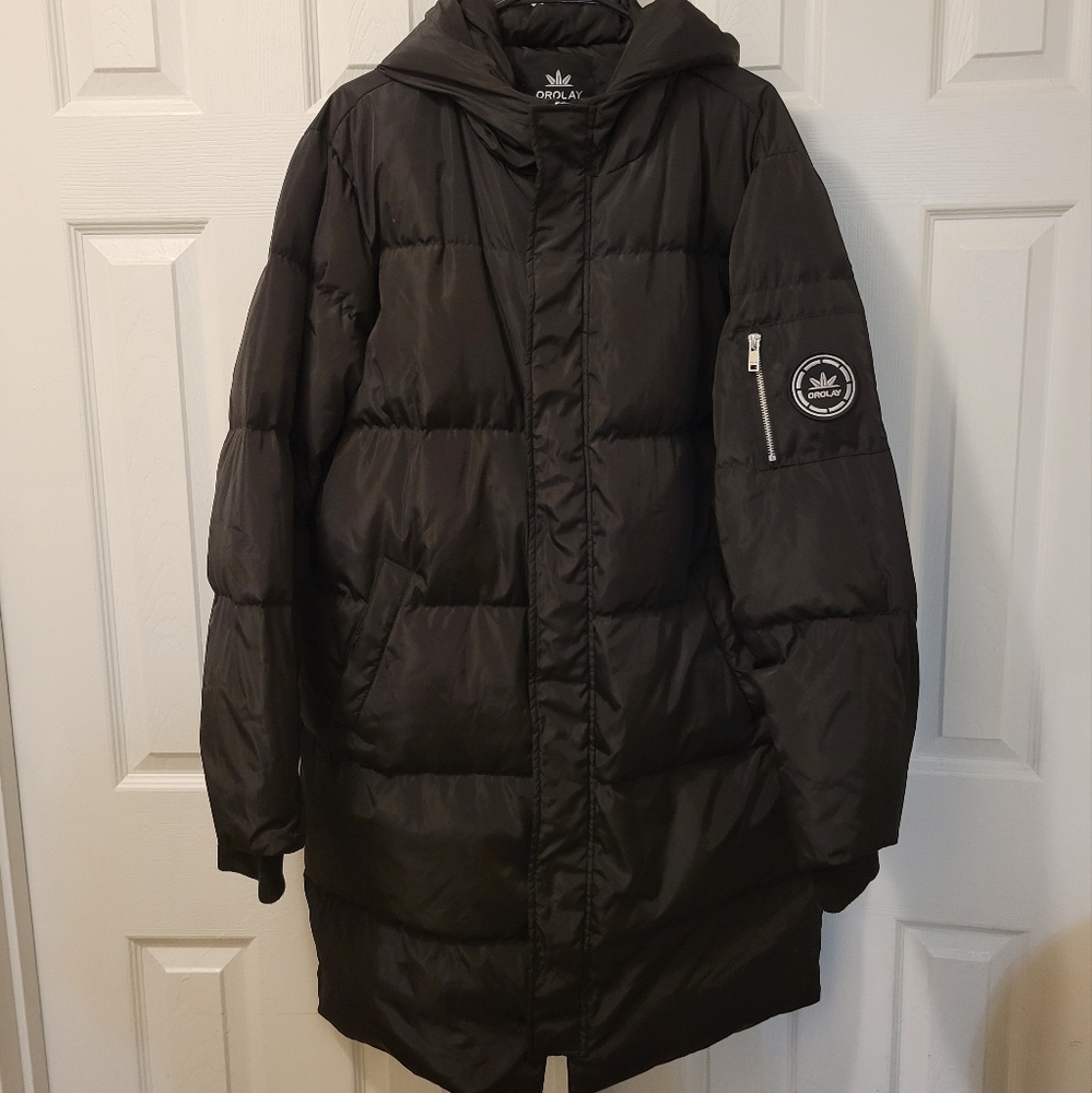 Orolay Men’s Hooded Down Winter Jacket L